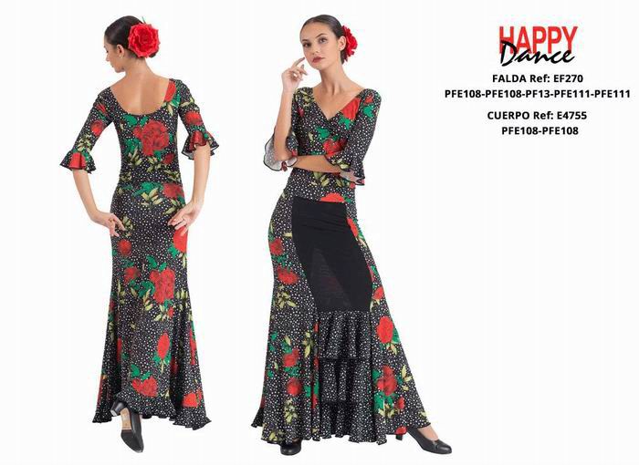 Happy Dance. Falda Flamenca de Mujer para Ensayo y Escenario. Ref. EF270PFE108PFE108PF13PFE111PFE111